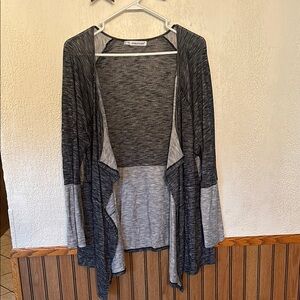 Maurices Gray Cardigan Sweater Lightweight Open Front